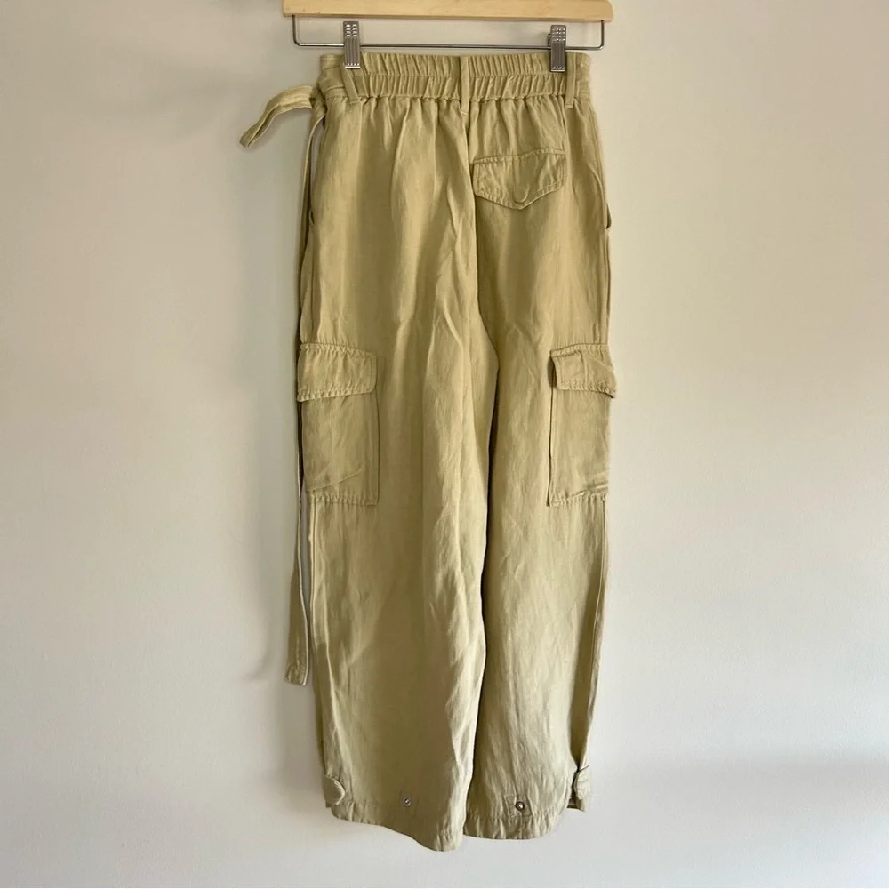 Wilfred Kafka Belted Linen Cargo Pants size 0